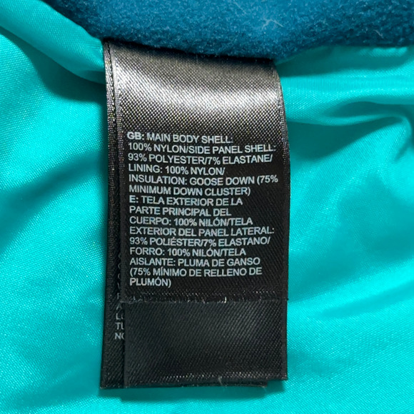 North Face Vest Womens MEDIUM Blue 600 Fill Goose Down Puffer Outdoor Hiking - Picture 7 of 11